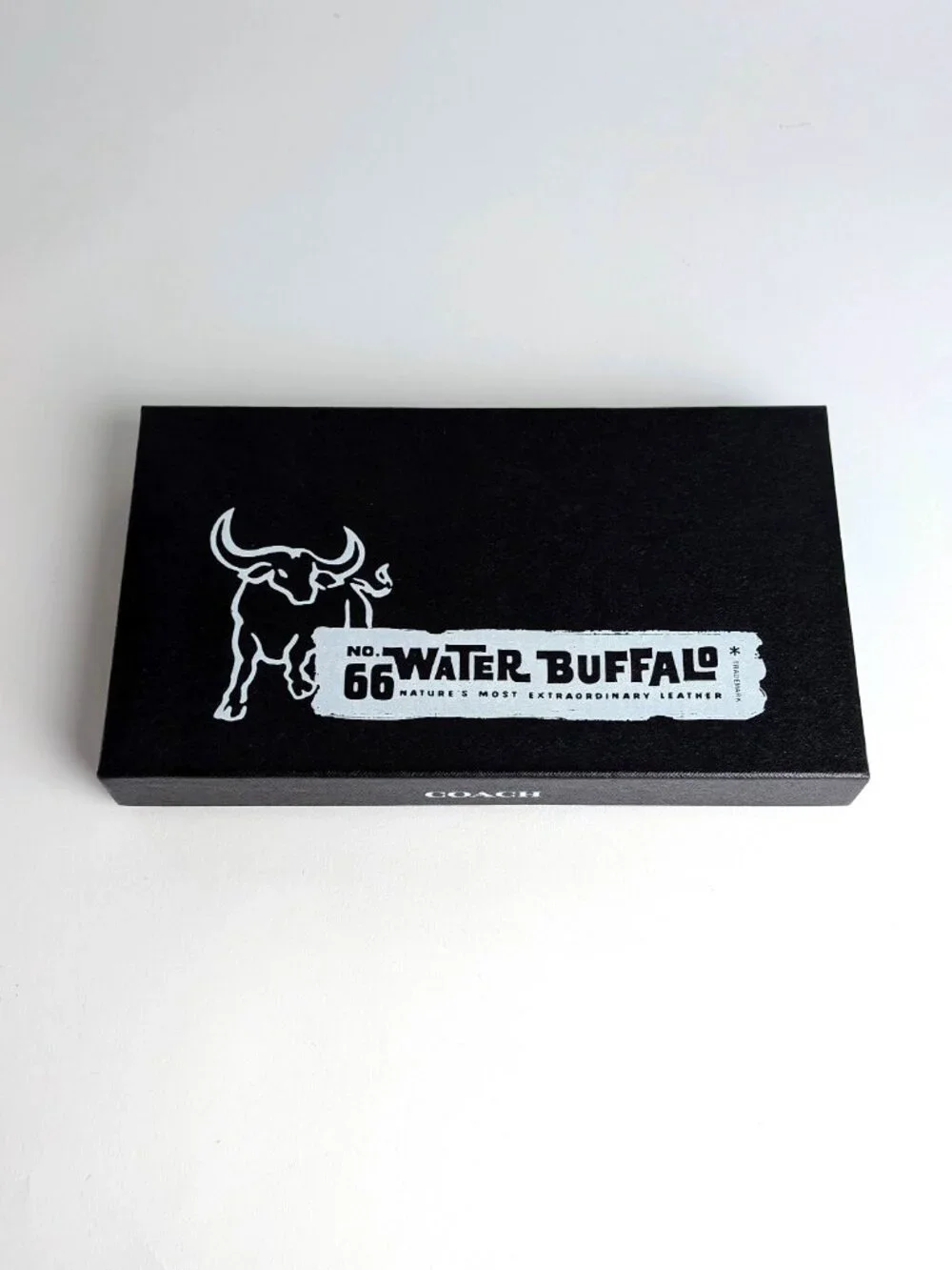 COACH Limited Edition No. 66 Water Buffalo Empty Presentation Box Only Black